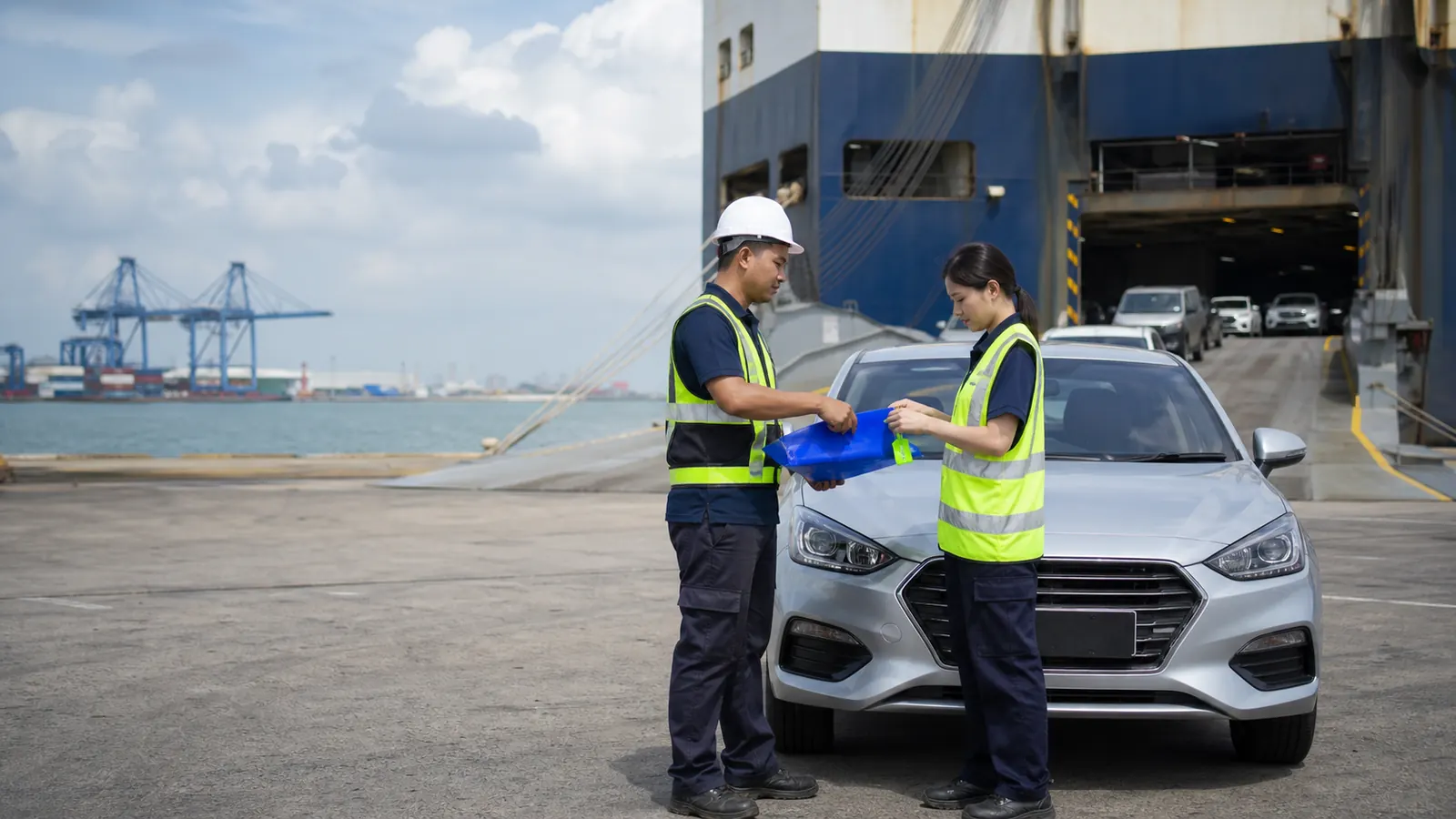 Serahan kenderaan di terminal RORO Malaysia